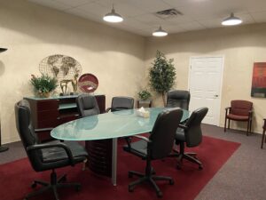 Conference room at our Chagrin Falls psychology office